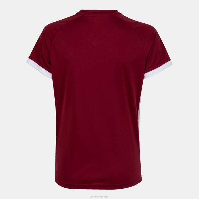 hr Joma majica kratkih rukava supernova ii bordo bijela 6FVN1677 žene