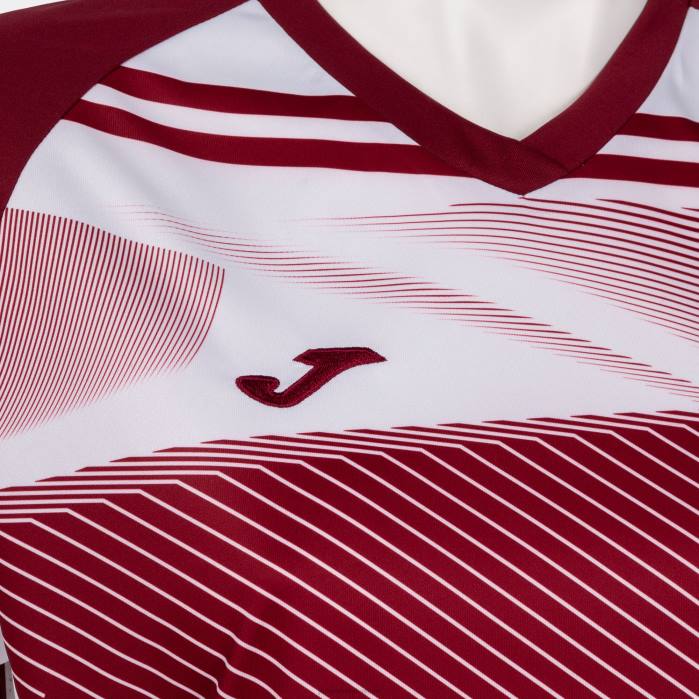 hr Joma majica kratkih rukava supernova ii bordo bijela 6FVN1677 žene