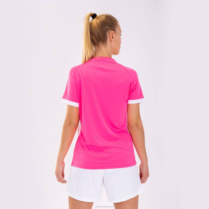 hr Joma majica kratkih rukava supernova ii fluorescentno ružičasto bijelo 6FVN3700 žene