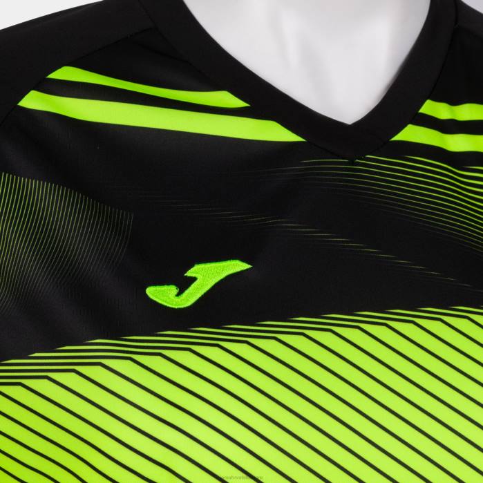 hr Joma majica kratkih rukava supernova ii fluorescentno žuto crna 6FVN1627 žene
