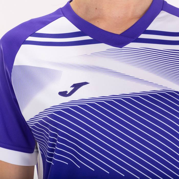 hr Joma majica kratkih rukava supernova ii ljubičasta bijela 6FVN1622 žene