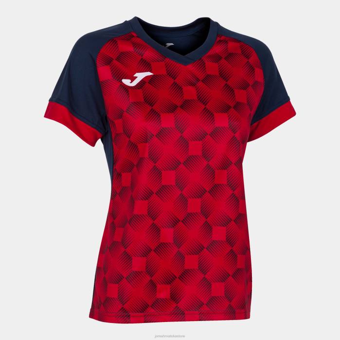 hr Joma majica kratkih rukava supernova iii tamnoplava crvena 6FVN2201 žene