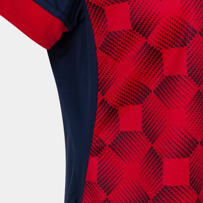 hr Joma majica kratkih rukava supernova iii tamnoplava crvena 6FVN2201 žene