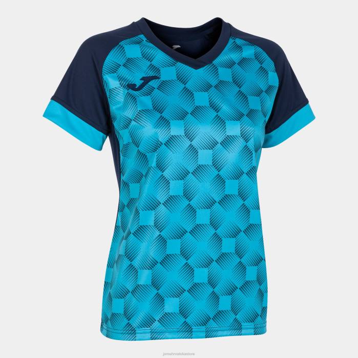 hr Joma majica kratkih rukava supernova iii tamnoplava fluorescentna tirkizna 6FVN3902 žene