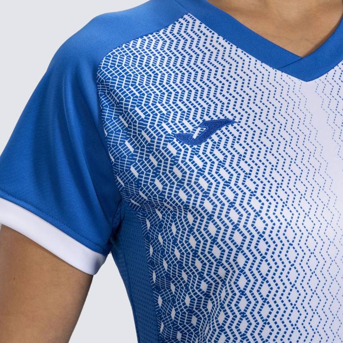 hr Joma majica kratkih rukava supernova kraljevsko plava bijela 6FVN3980 žene
