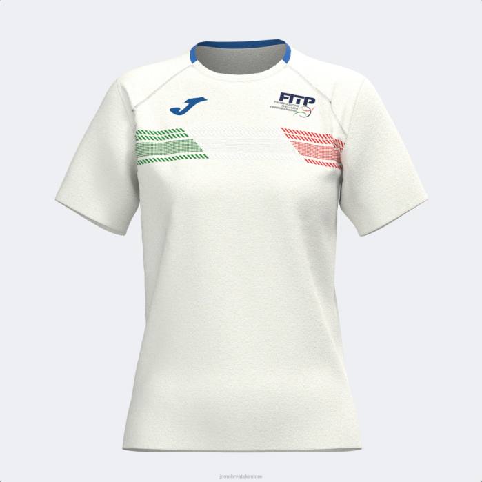 hr Joma majica kratkih rukava talijanski teniski i padel savez bijela 6FVN2036 žene