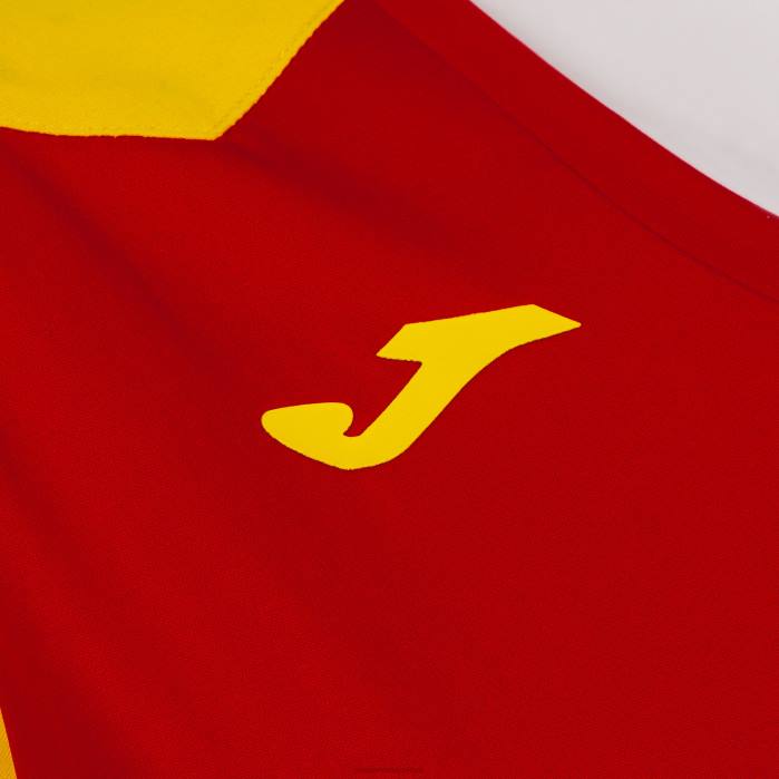 hr Joma rekord košulje kratkih rukava ii crveno žuto 6FVN2007 žene