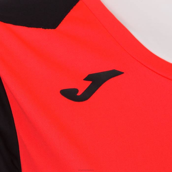 hr Joma rekord košulje kratkih rukava ii fluorescentna koraljna crna 6FVN2012 žene