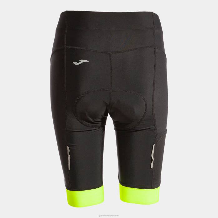 hr Joma biciklističke hlače crono crno fluorescentno žuto 6FVN3753 žene
