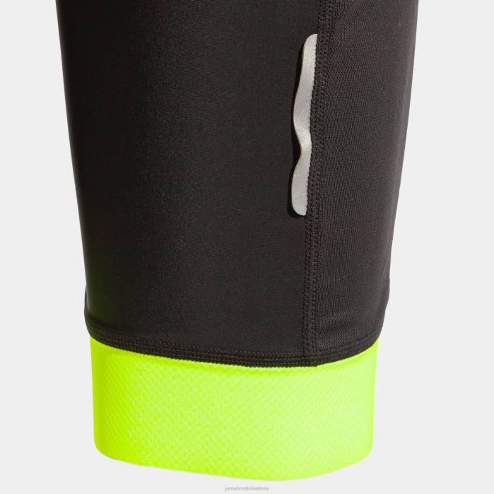 hr Joma biciklističke hlače crono crno fluorescentno žuto 6FVN3753 žene