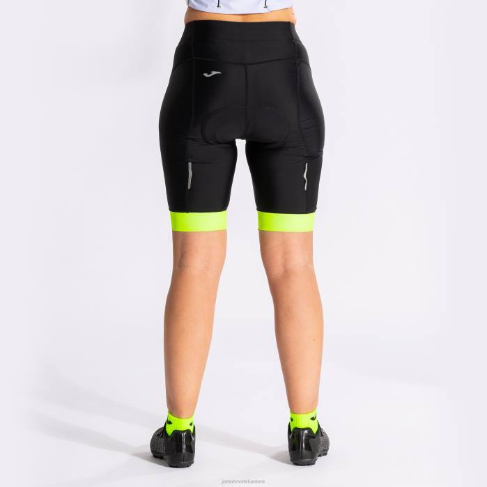 hr Joma biciklističke hlače crono crno fluorescentno žuto 6FVN3753 žene