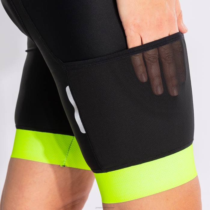 hr Joma biciklističke hlače crono crno fluorescentno žuto 6FVN3753 žene