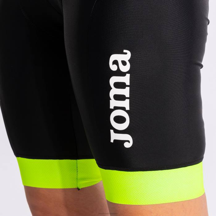 hr Joma biciklističke hlače crono crno fluorescentno žuto 6FVN3753 žene