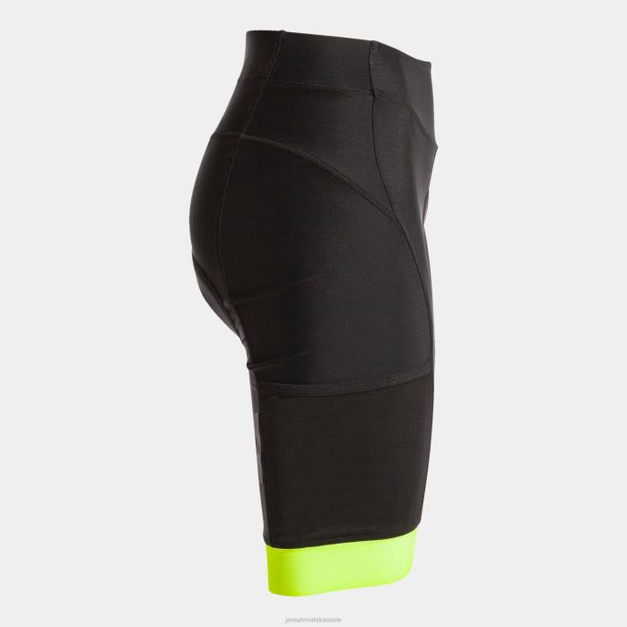 hr Joma biciklističke hlače crono crno fluorescentno žuto 6FVN3753 žene