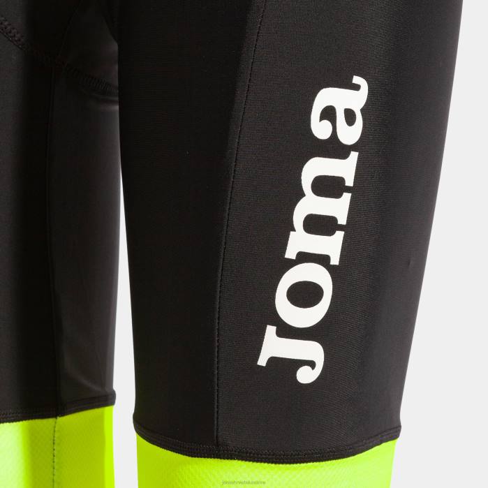 hr Joma biciklističke hlače crono crno fluorescentno žuto 6FVN3753 žene