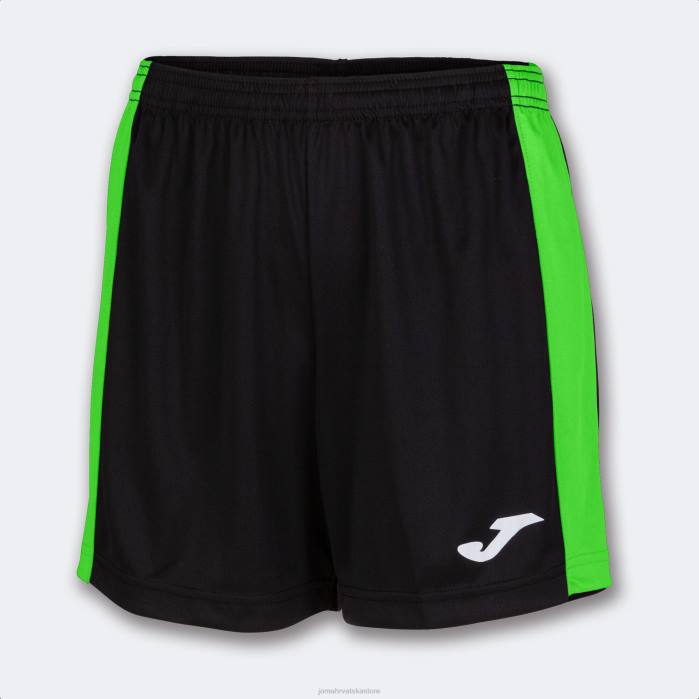 hr Joma kratke hlače maxi crna fluorescentno zelena 6FVN1810 žene