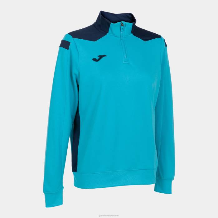 hr Joma prvenstvo u majicama vi fluorescentno tirkizno tamnoplava 6FVN2236 žene