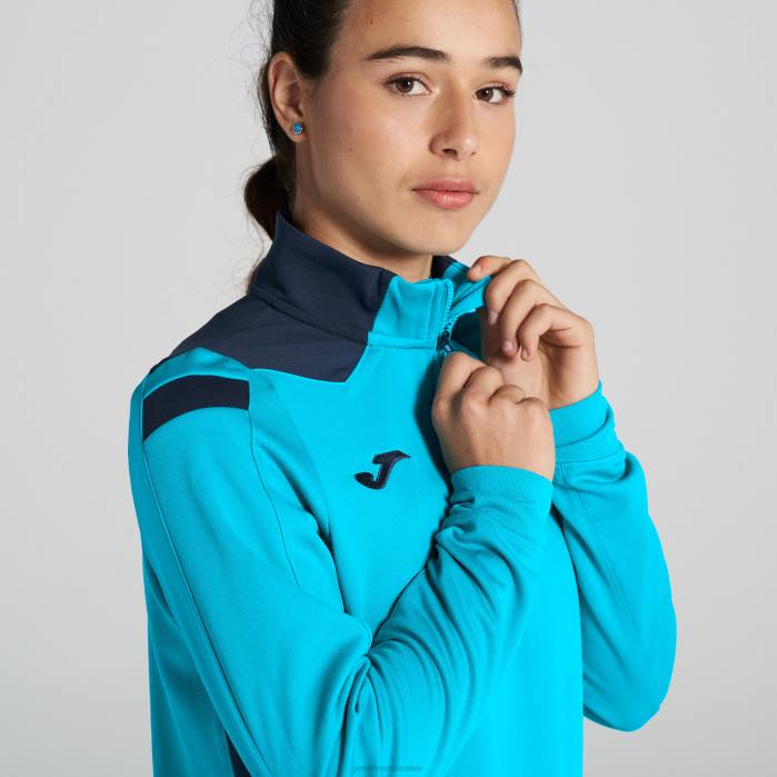 hr Joma prvenstvo u majicama vi fluorescentno tirkizno tamnoplava 6FVN2236 žene