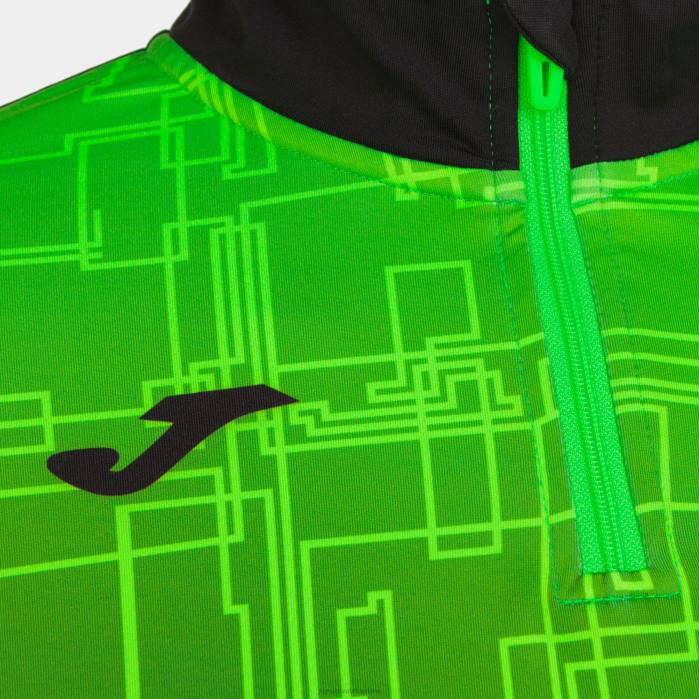 hr Joma sweatshirt elite viii crna fluorescentno zelena 6FVN1895 žene