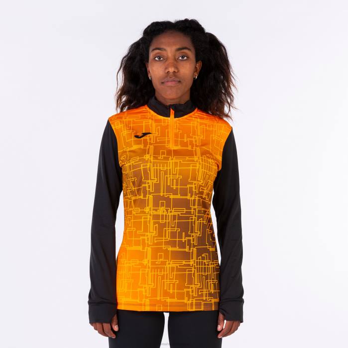 hr Joma sweatshirt elite viii crna narančasta 6FVN2116 žene
