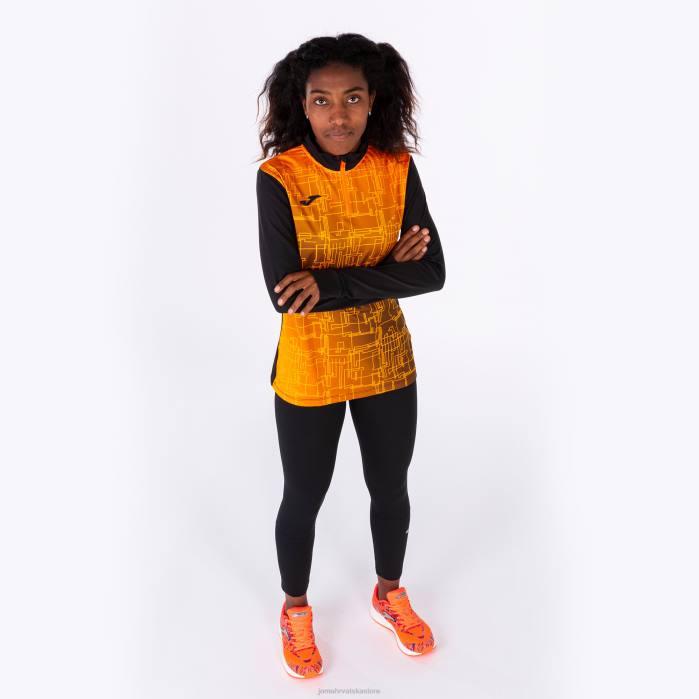 hr Joma sweatshirt elite viii crna narančasta 6FVN2116 žene