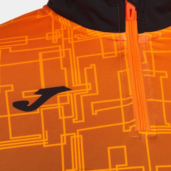hr Joma sweatshirt elite viii crna narančasta 6FVN2116 žene