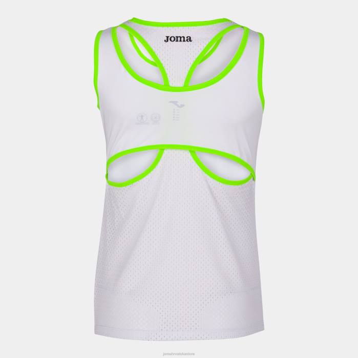 hr Joma majica bez rukava bijela fluorescentno zelena 6FVN4051 žene