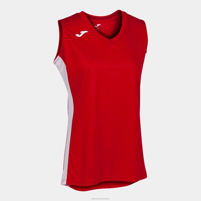 hr Joma majica bez rukava cancha iii crveno bijelo 6FVN3758 žene