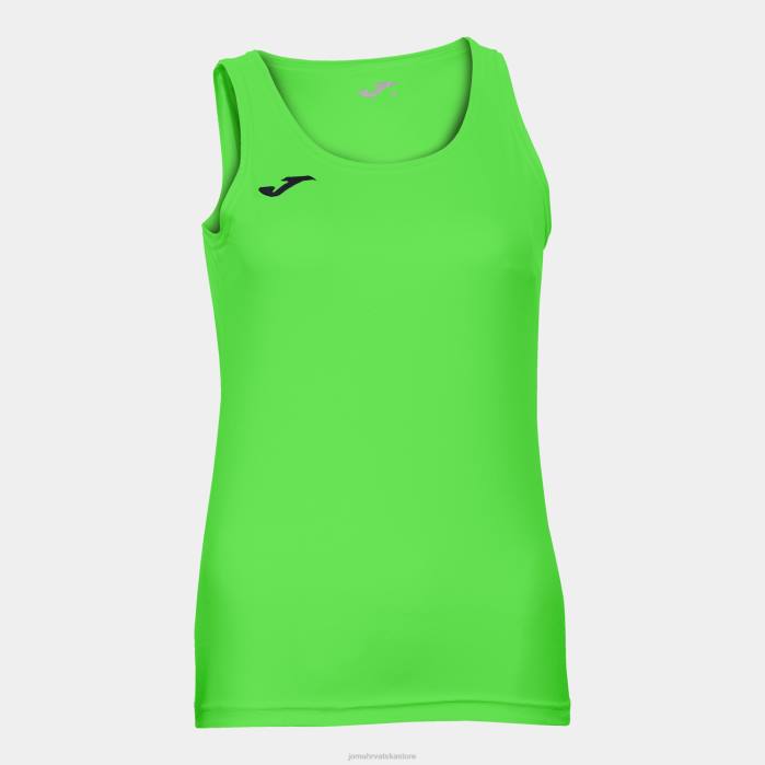 hr Joma majica bez rukava diana fluorescentno zelena 6FVN3806 žene