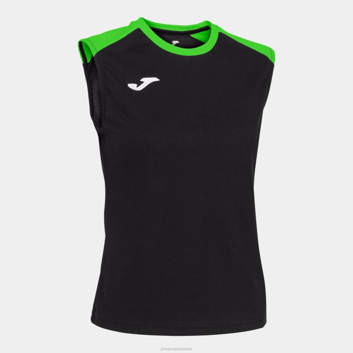 hr Joma majica bez rukava eko prvenstvo crna fluorescentno zelena 6FVN3614 žene