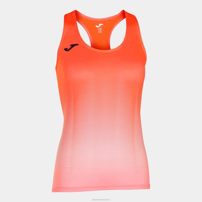hr Joma majica bez rukava elita vii fluorescentna koraljna bijela 6FVN1851 žene