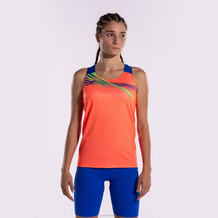 hr Joma majica bez rukava elite x fluorescentni koralj kraljevsko plava 6FVN4060 žene