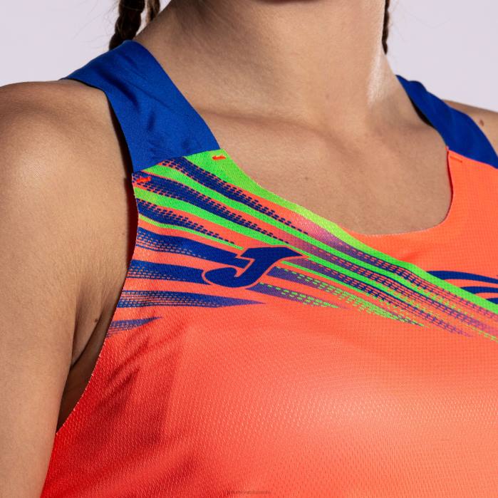 hr Joma majica bez rukava elite x fluorescentni koralj kraljevsko plava 6FVN4060 žene