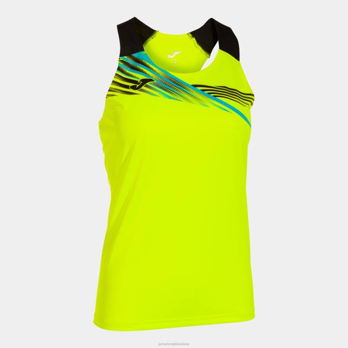 hr Joma majica bez rukava elite x fluorescentno žuto crna 6FVN1760 žene