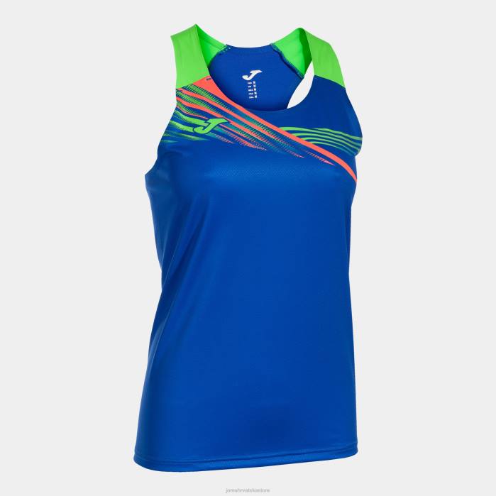 hr Joma majica bez rukava elite x kraljevsko plava fluorescentno zelena 6FVN2154 žene