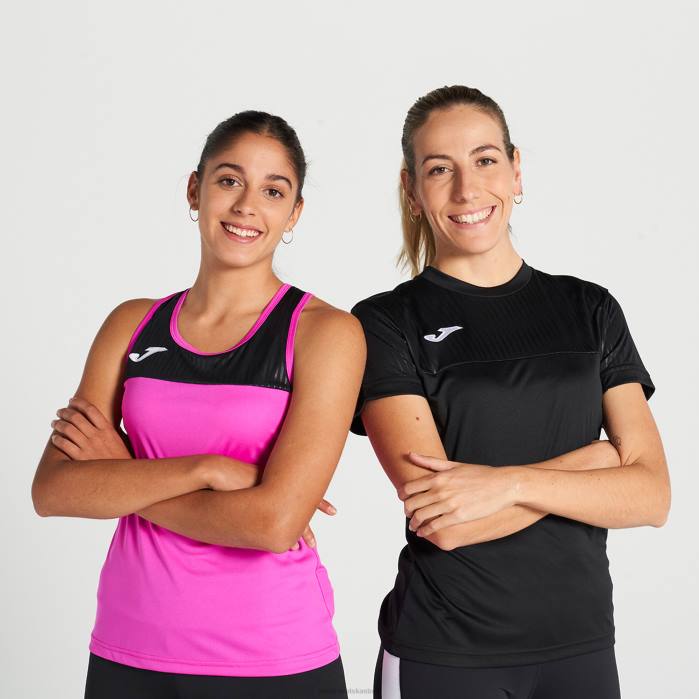 hr Joma majica bez rukava montreal fluorescentno ružičasto crna 6FVN3599 žene