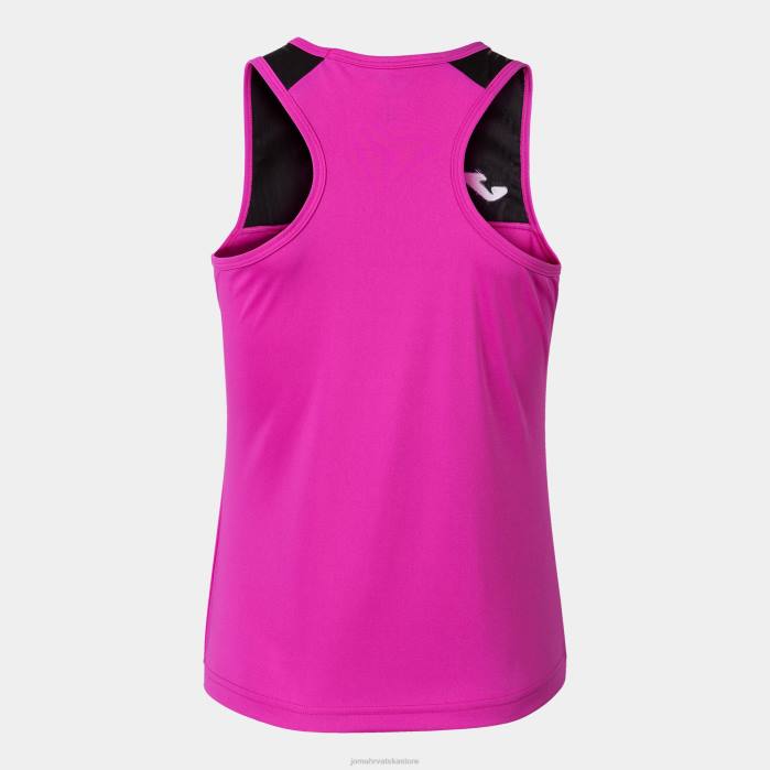 hr Joma majica bez rukava montreal fluorescentno ružičasto crna 6FVN3599 žene