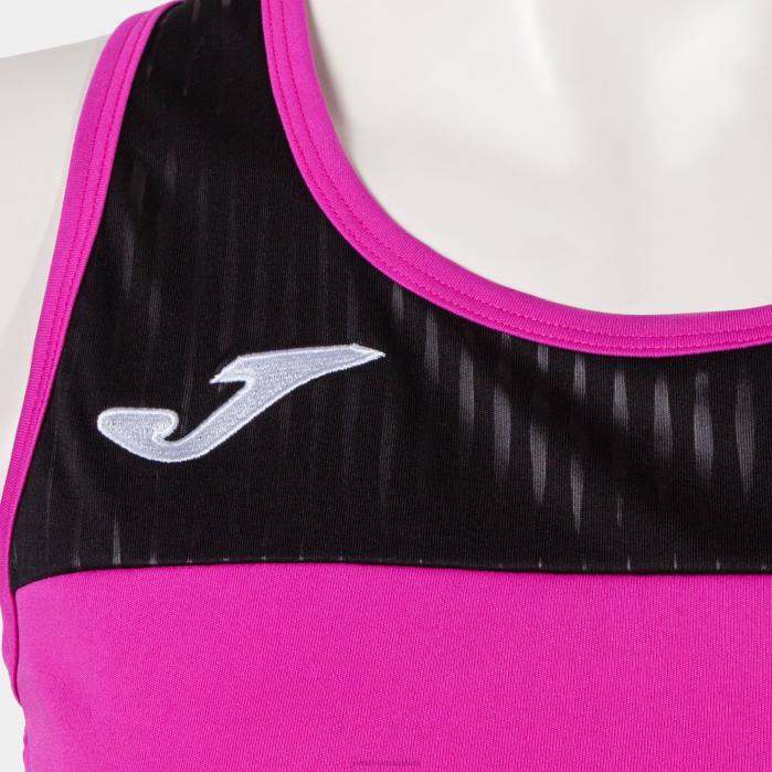 hr Joma majica bez rukava montreal fluorescentno ružičasto crna 6FVN3599 žene