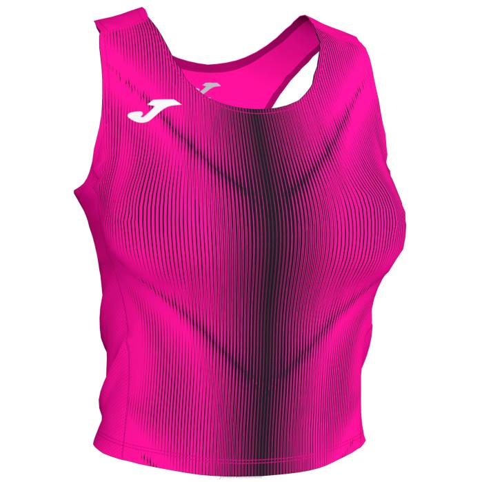 hr Joma majica bez rukava olimpia fluorescentno ružičasto crna 6FVN3747 žene