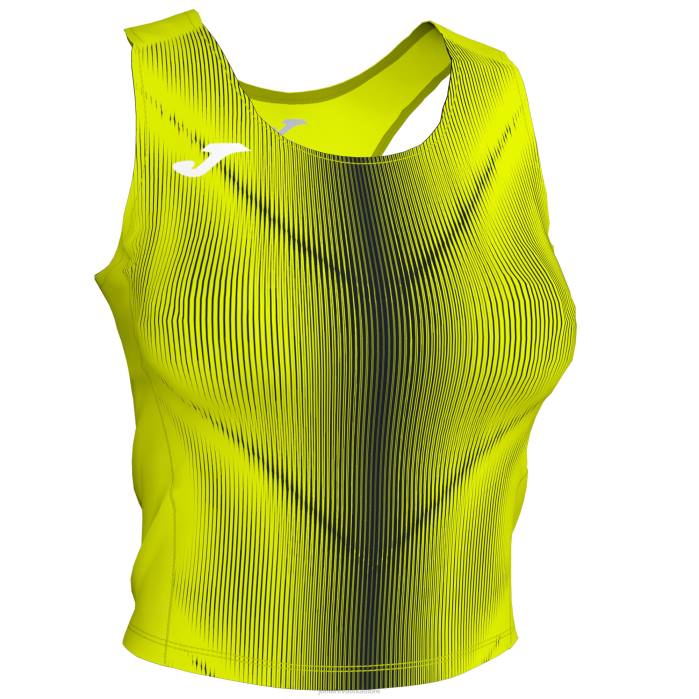 hr Joma majica bez rukava olimpia fluorescentno žuto crna 6FVN3873 žene