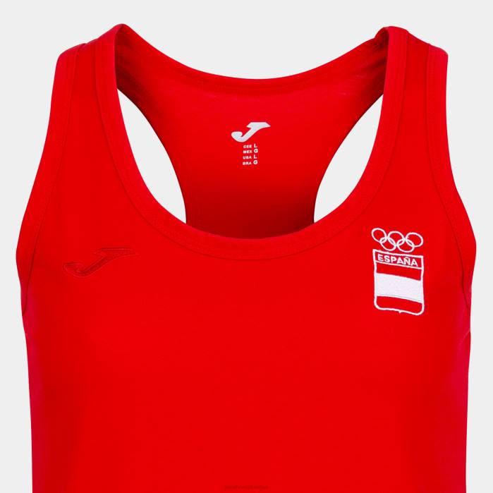 hr Joma majica bez rukava slobodno vrijeme Španjolski olimpijski odbor bijela 6FVN2640 žene