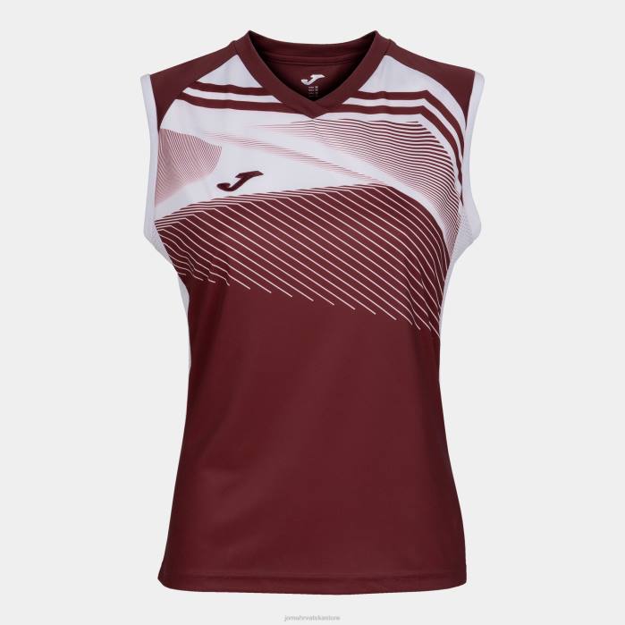 hr Joma majica bez rukava supernova ii bordo bijela 6FVN2427 žene