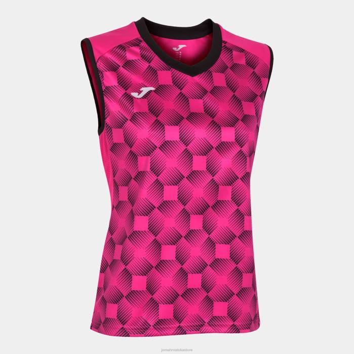 hr Joma majica bez rukava supernova iii fluorescentno ružičasto crna 6FVN1639 žene