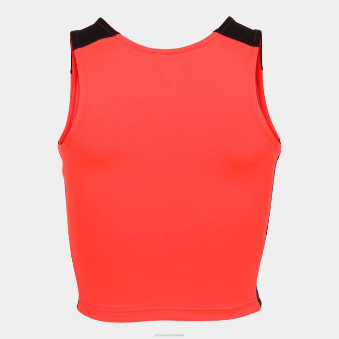 hr Joma rekord bez rukava ii fluorescentna koraljna crna 6FVN2366 žene