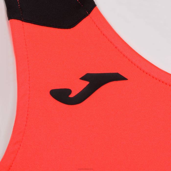 hr Joma rekord bez rukava ii fluorescentna koraljna crna 6FVN2366 žene