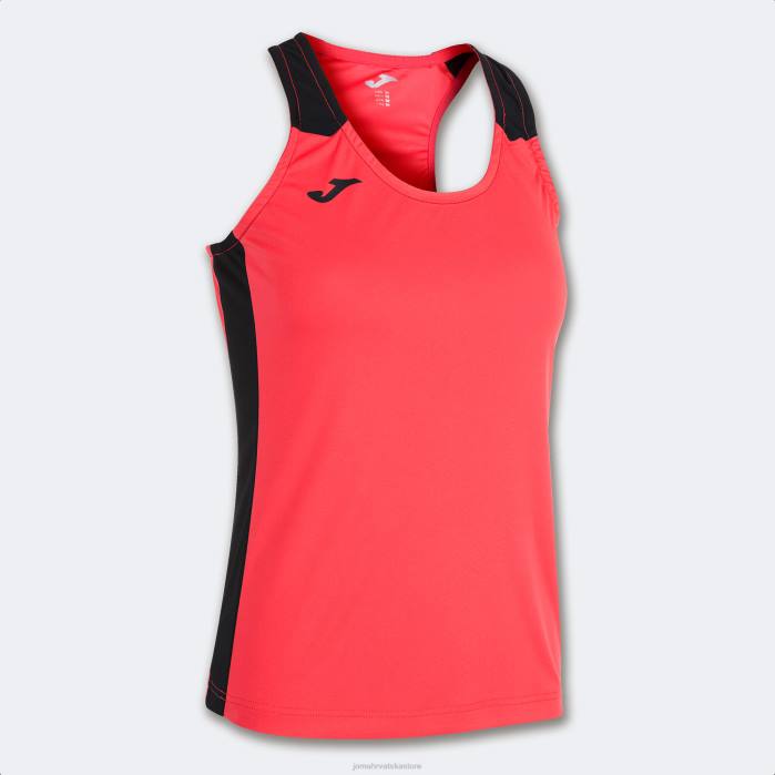 hr Joma rekord bez rukava ii fluorescentna koraljna crna 6FVN3681 žene