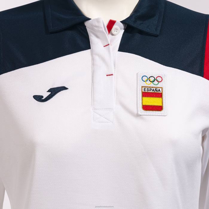 hr Joma polo majica dugih rukava Španjolski olimpijski odbor bijela 6FVN3598 žene