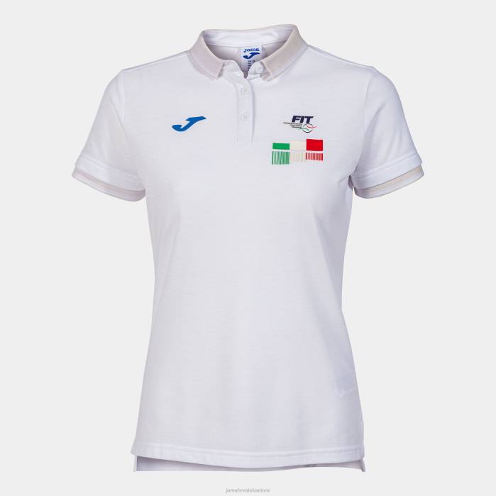 hr Joma polo majica kratkih rukava Talijanski teniski savez bijela 6FVN2092 žene