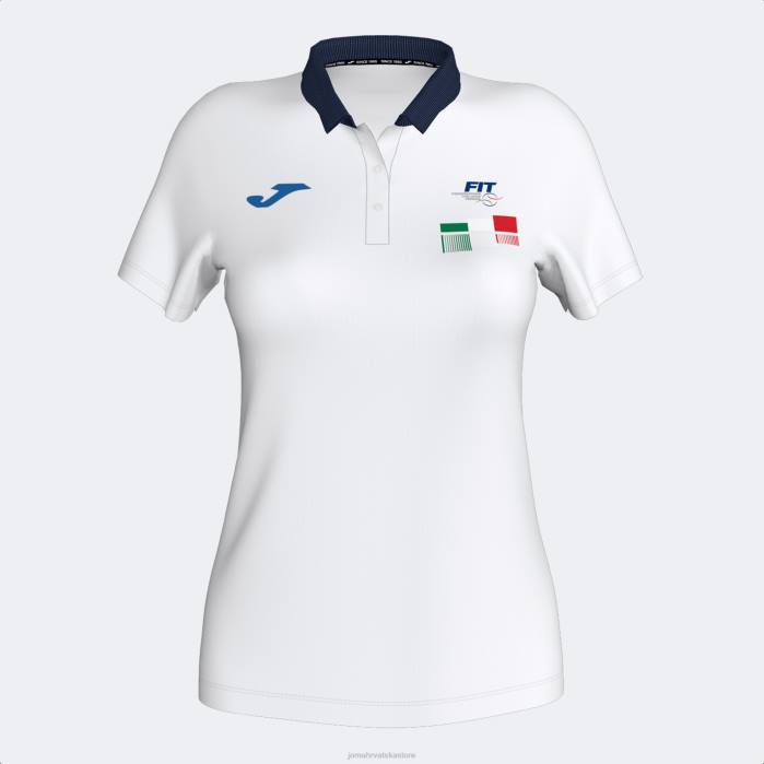 hr Joma polo majica kratkih rukava Talijanski teniski savez bijela 6FVN3837 žene