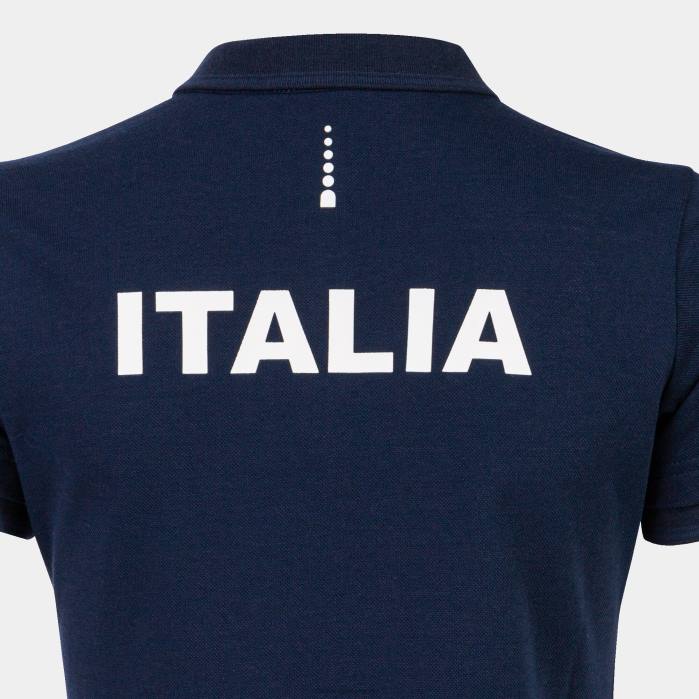 hr Joma polo majica kratkih rukava Talijanski teniski savez mornarsko plava 6FVN2432 žene